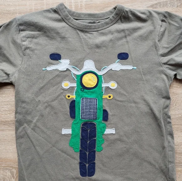 2012 nwot/ln Mini Boden motorcycle tee 7-8 years. - Picture 2 of 10